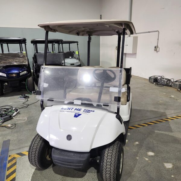 rental vehicle electric cart with rear cargo box